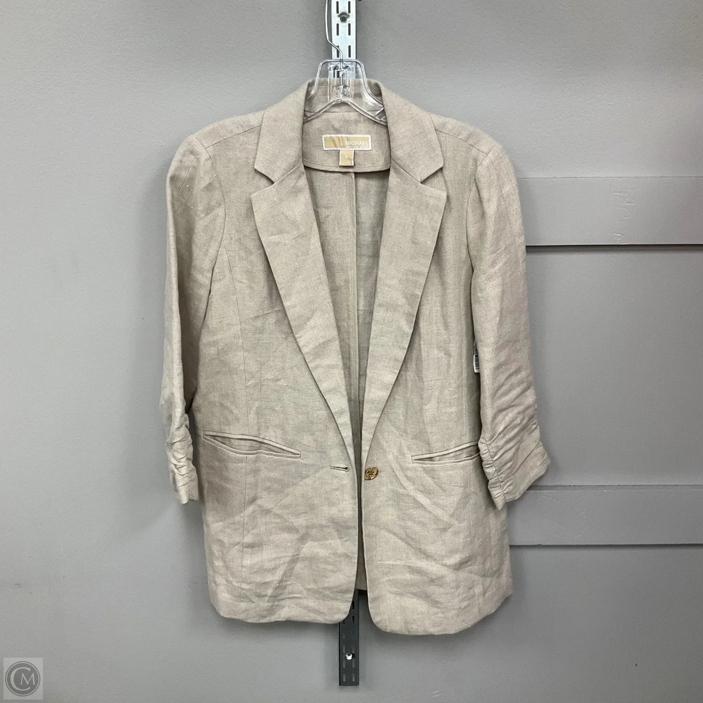 Blazer By Michael By Michael Kors In Tan, Size: 6
