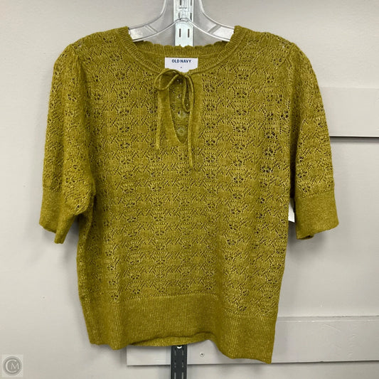 Top Short Sleeve By Old Navy In Green, Size: M
