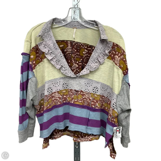 Top Long Sleeve By Free People In Multi-colored, Size: S