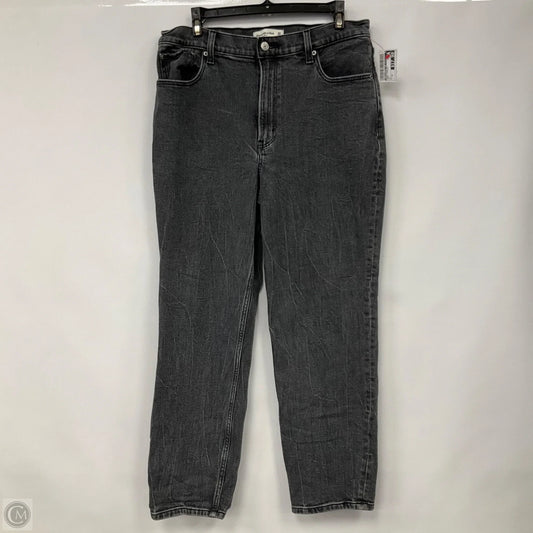 Jeans Straight By Abercrombie And Fitch In Grey, Size: 10