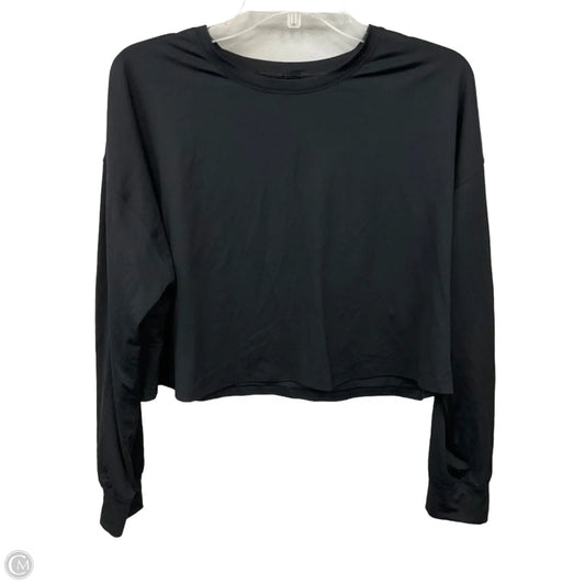 Athletic Top Long Sleeve Crewneck By Lululemon In Black, Size: S