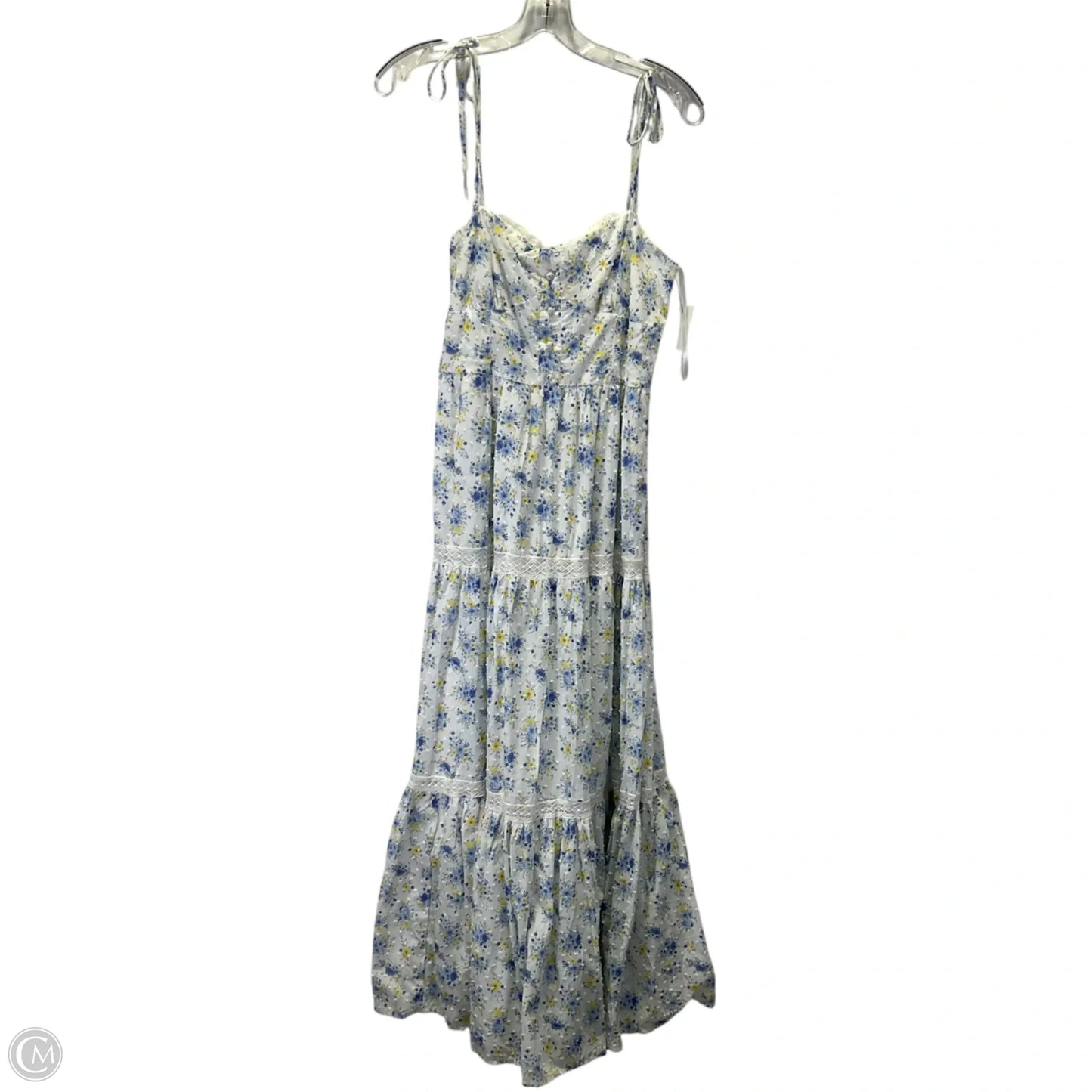 Dress Casual Maxi By Altard State In Blue & White, Size: M