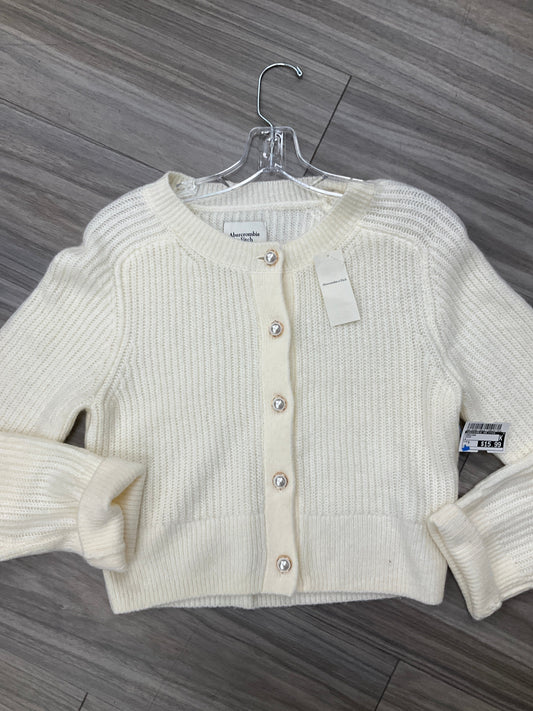 Cardigan By Abercrombie And Fitch In Cream, Size: S