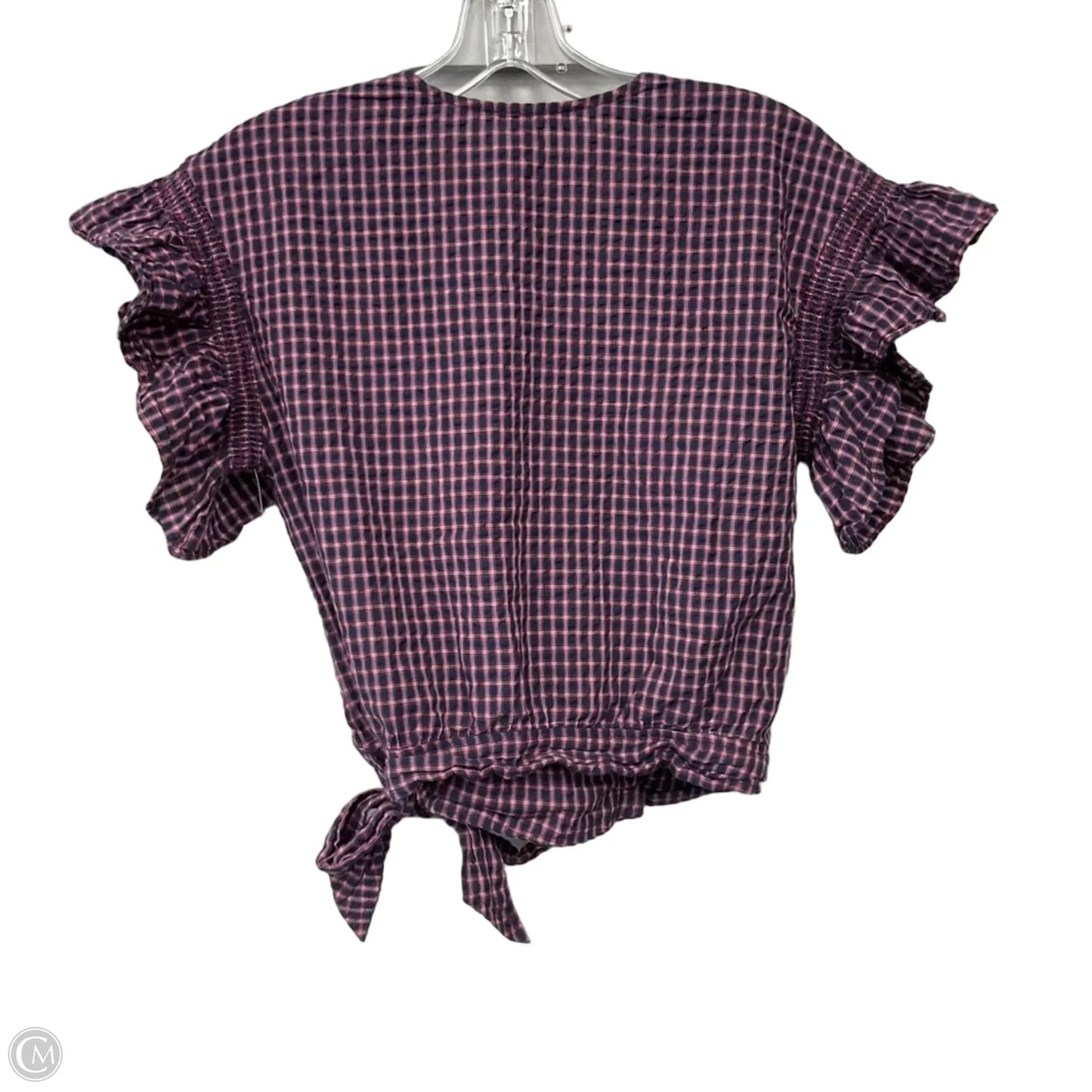 Top Short Sleeve By Madewell In Navy, Size: S