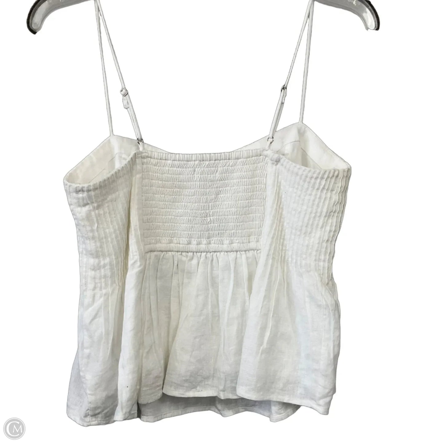 Top Sleeveless By Abercrombie And Fitch In White, Size: M