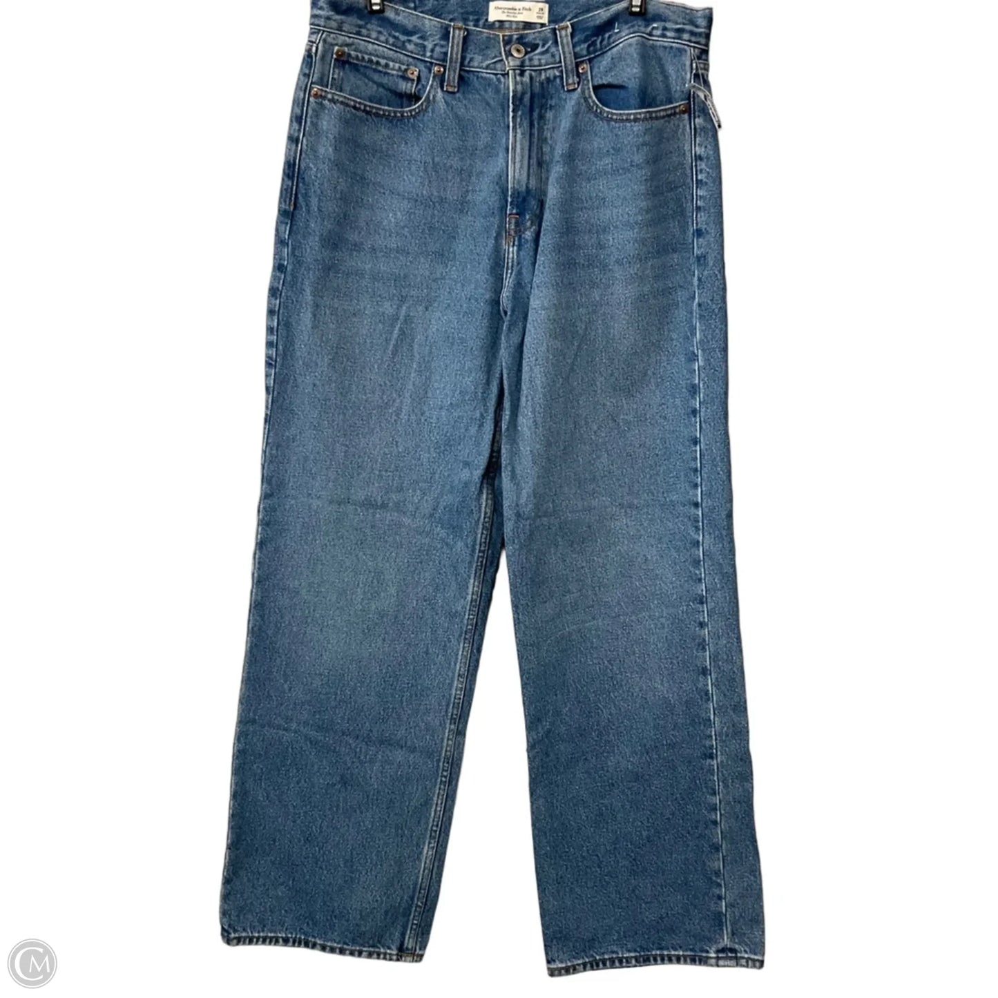 Jeans Wide Leg By Abercrombie And Fitch In Blue Denim, Size: 8