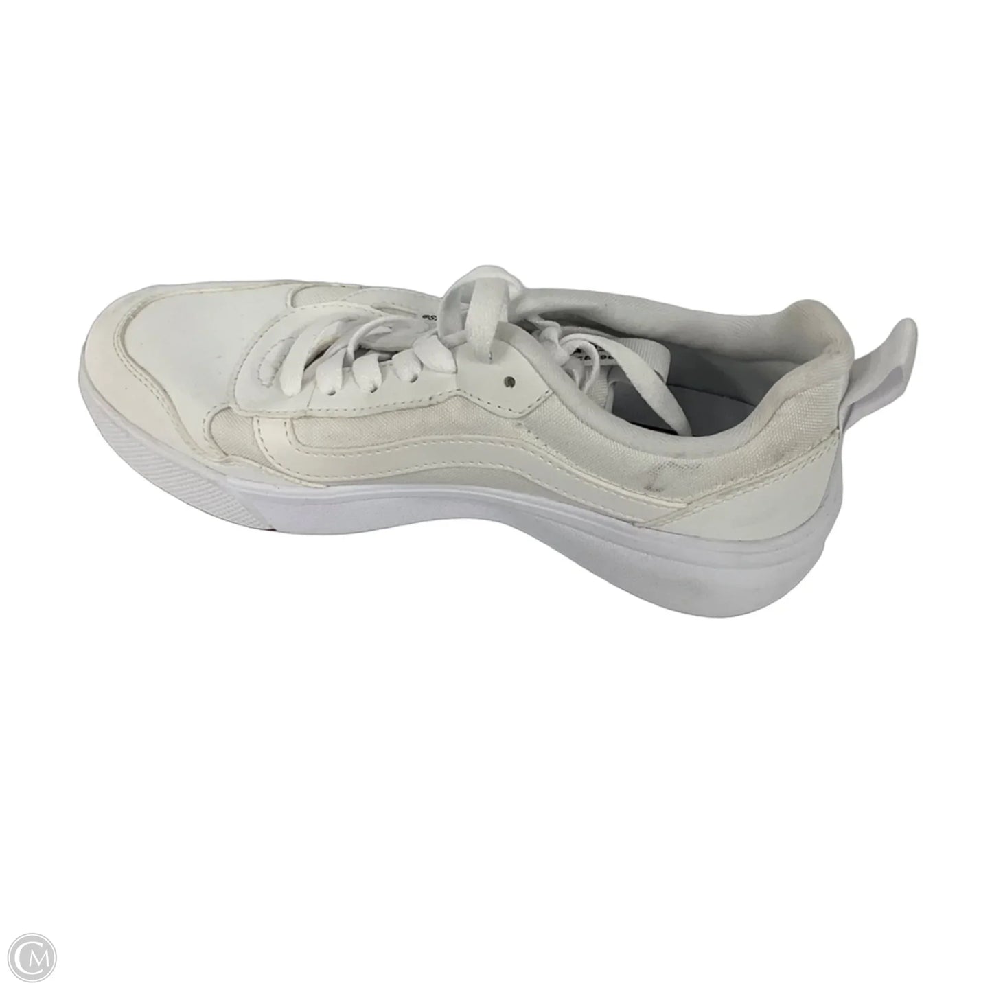 Shoes Athletic By Vans In White, Size: 8