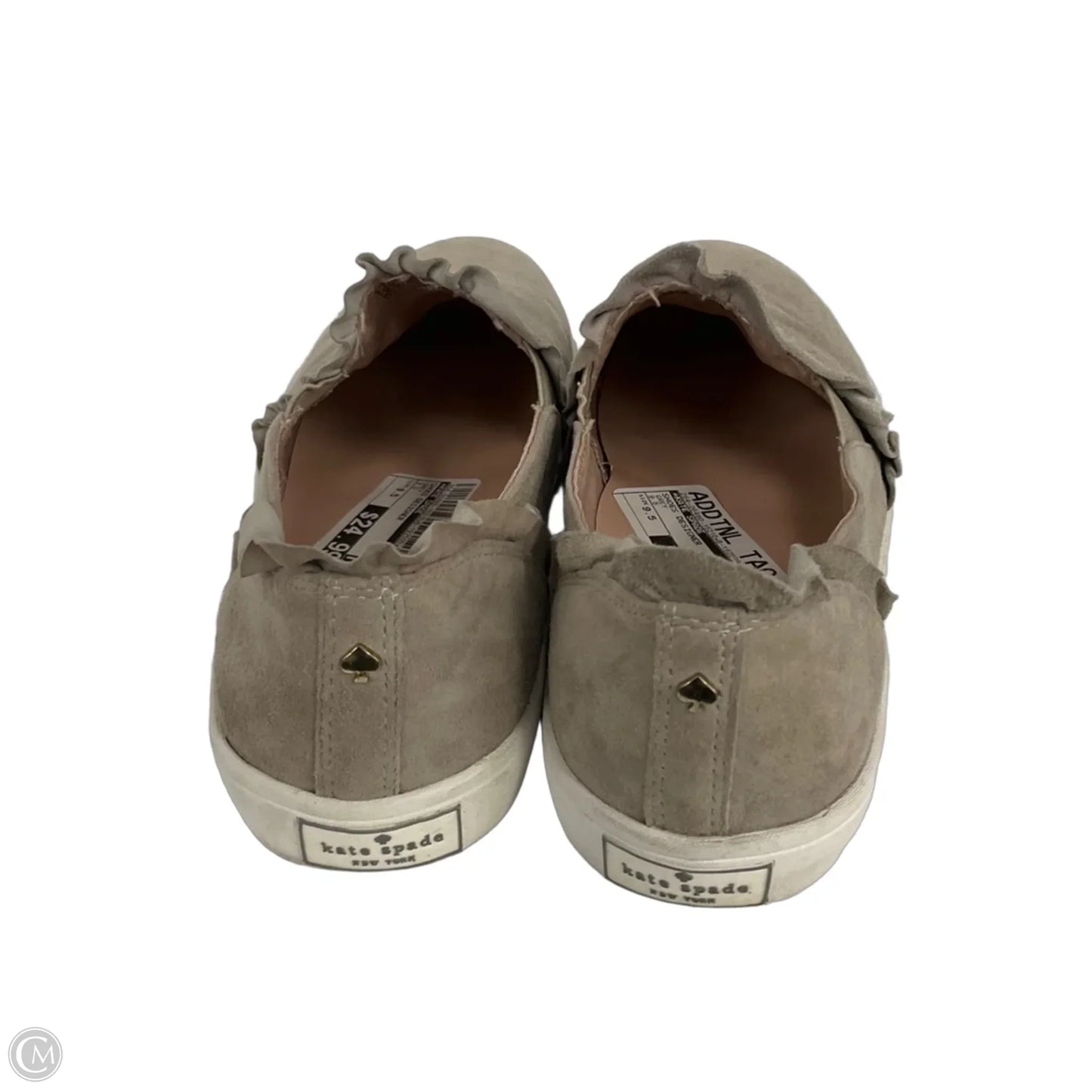 Shoes Designer By Kate Spade In Grey, Size: 9.5