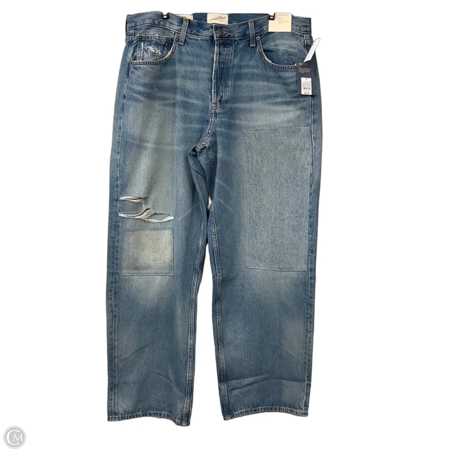 Jeans Straight By Universal Thread In Blue Denim, Size: 14
