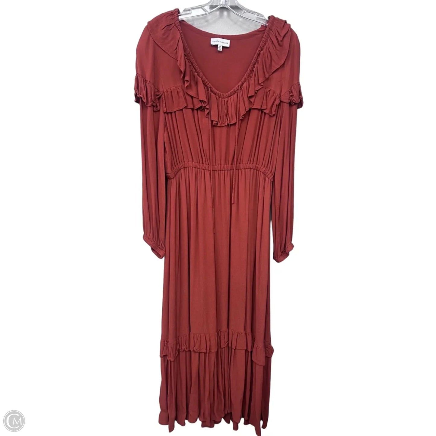 Dress Casual Maxi By Gibson And Latimer In Orange, Size: M
