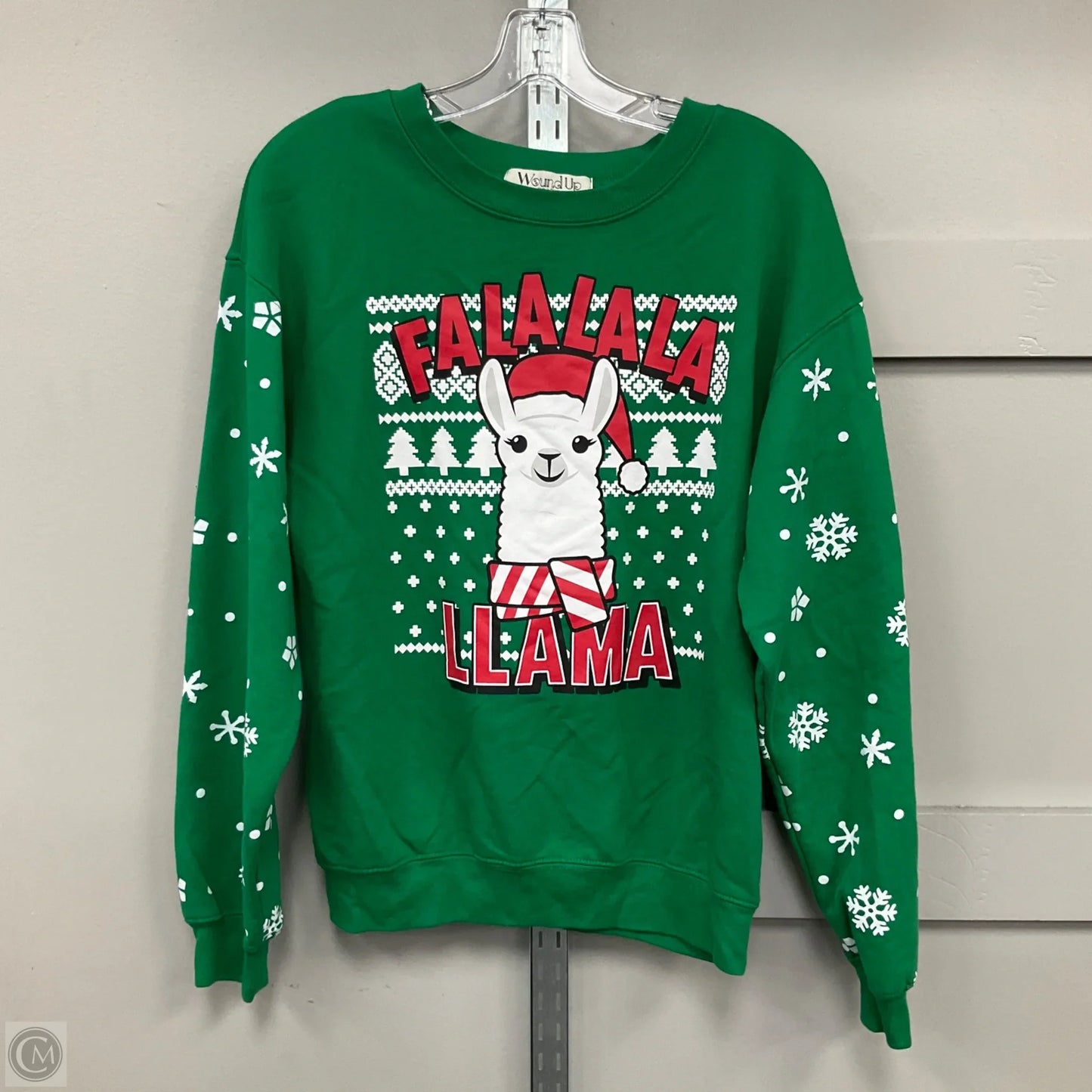 Sweatshirt Crewneck By Clothes Mentor In Green, Size: M
