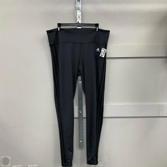 Athletic Leggings By Adidas In Black, Size: Xl