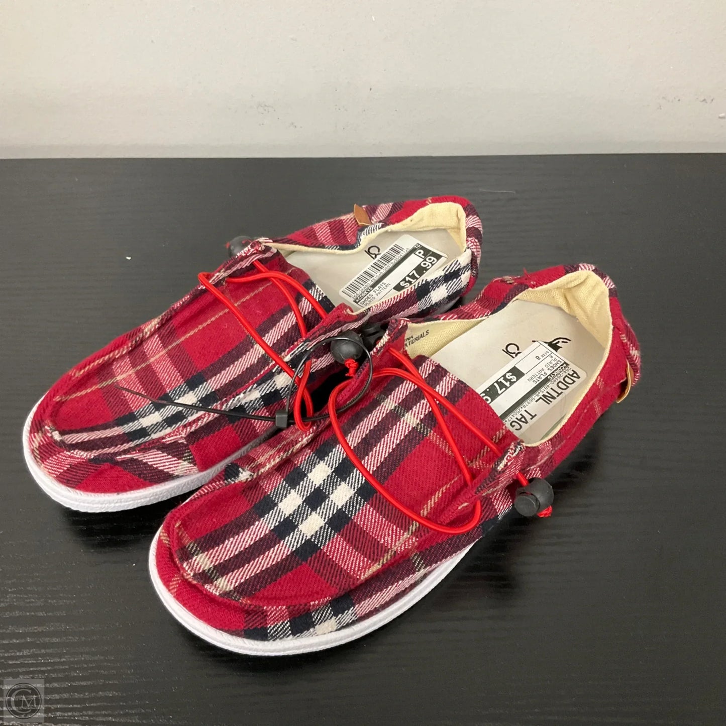 Shoes Flats By Corkys In Plaid Pattern, Size: 8