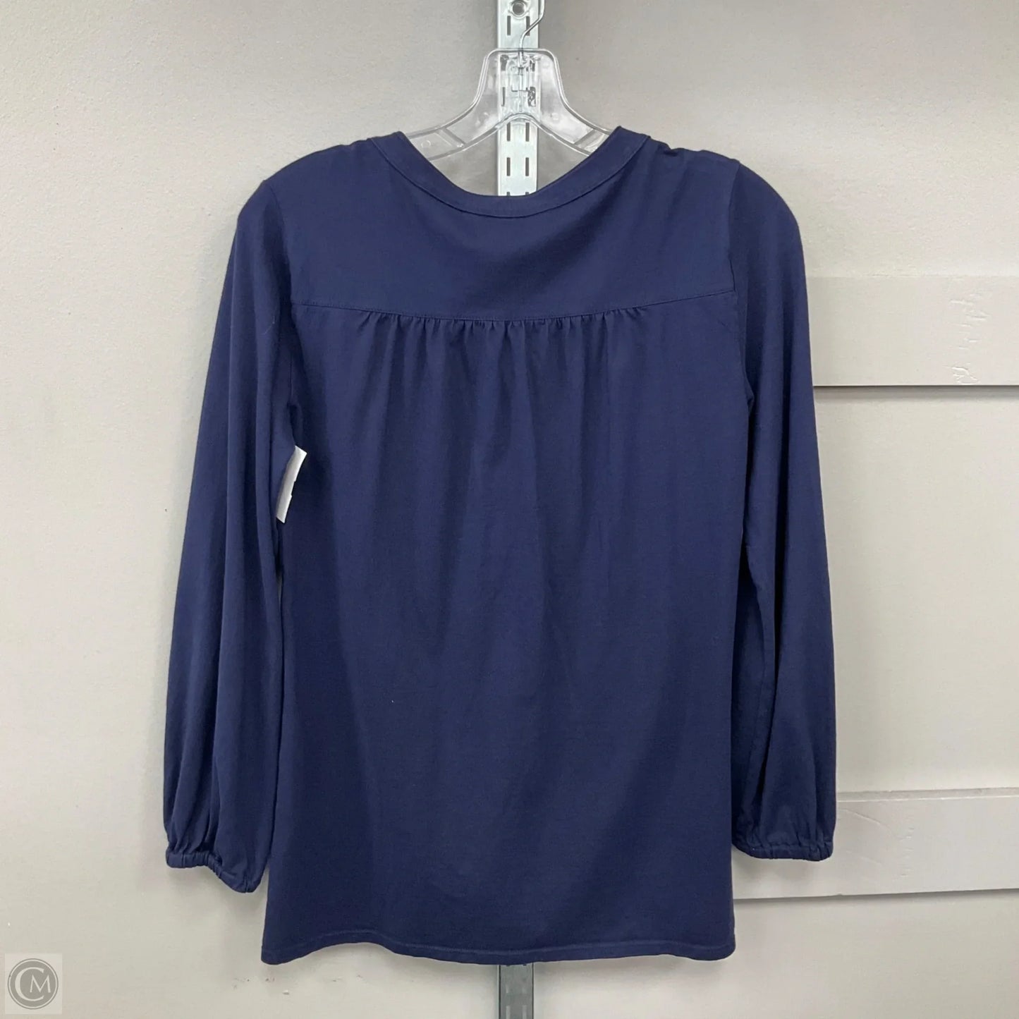 Top Long Sleeve Designer By Lilly Pulitzer In Navy, Size: S