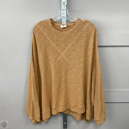Top Long Sleeve By We The Free In Yellow, Size: Xs
