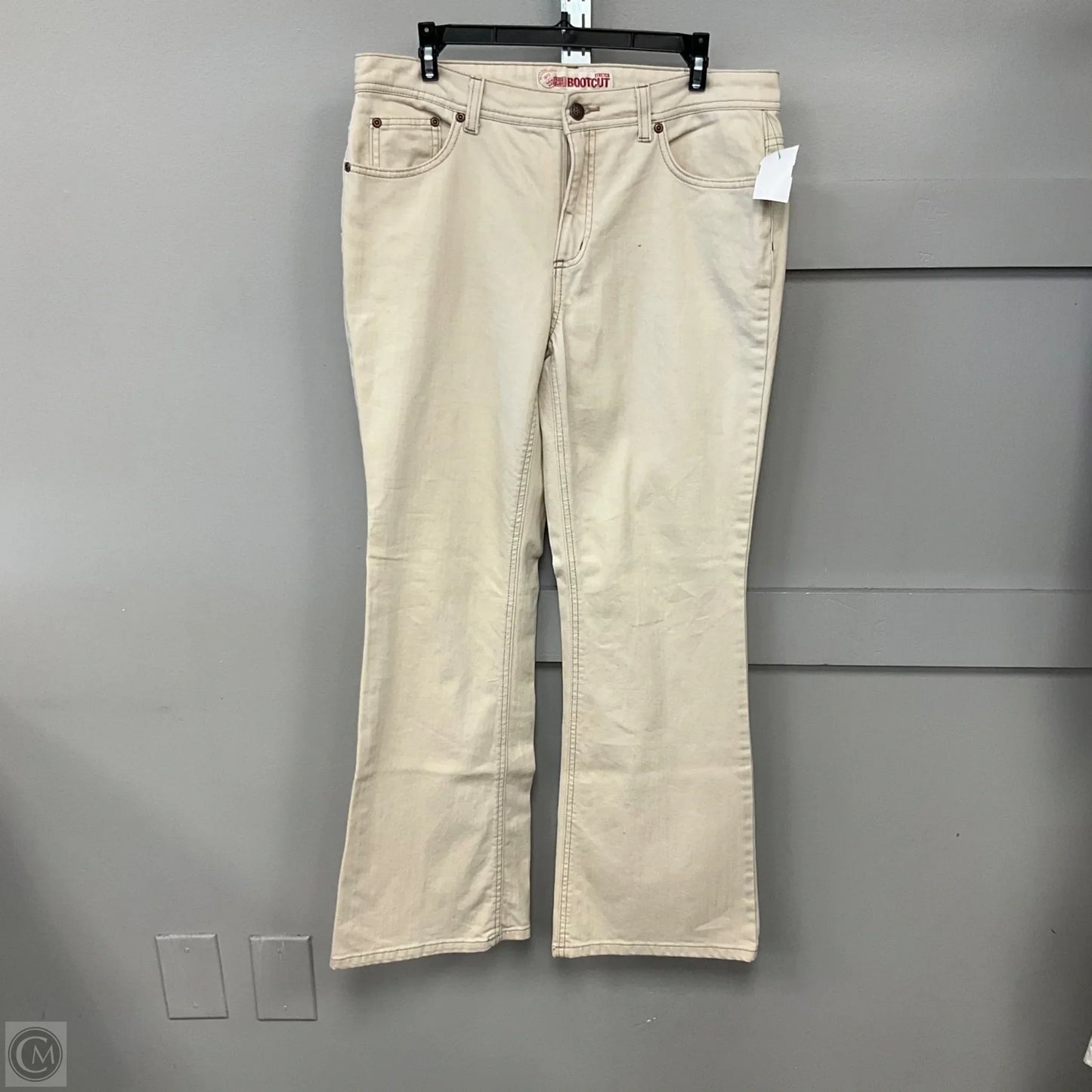 Jeans Boot Cut By Faded Glory In Cream, Size: 12p