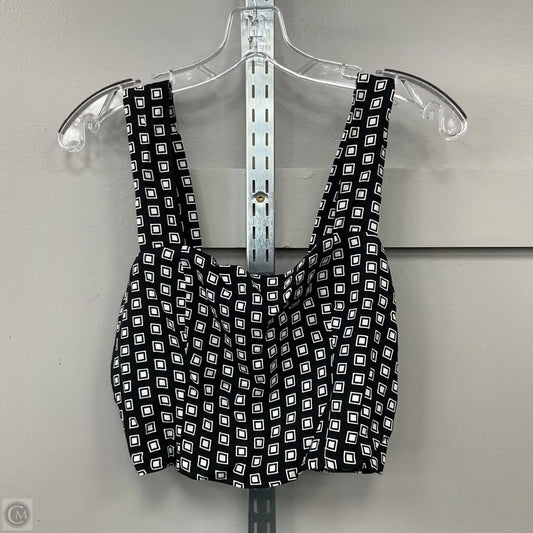 Top Sleeveless By Reformation In Black & White, Size: 8