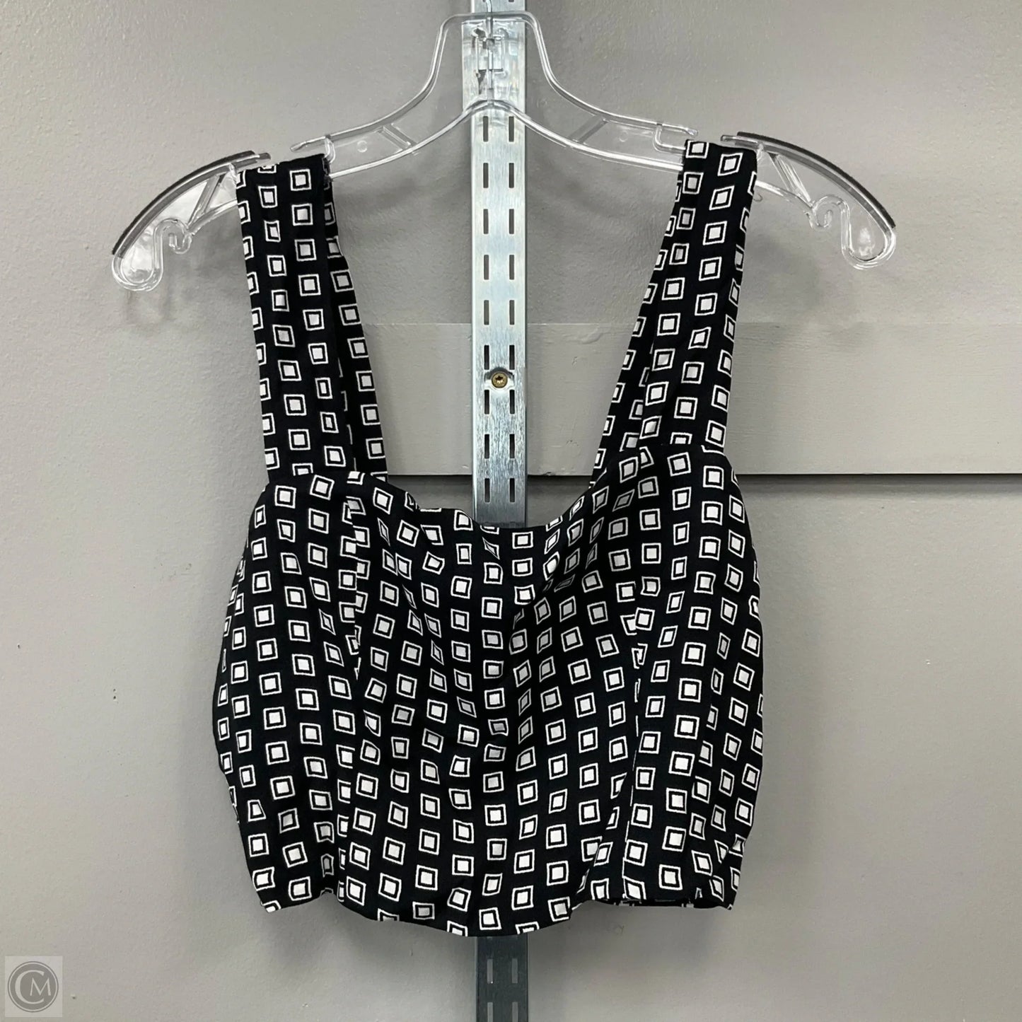 Top Sleeveless By Reformation In Black & White, Size: 8