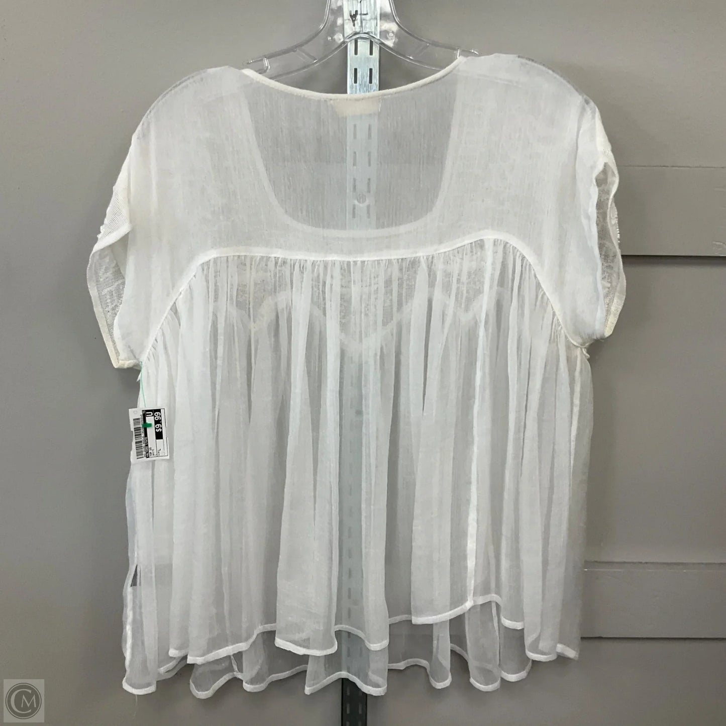 Top Short Sleeve By Altard State In White, Size: L