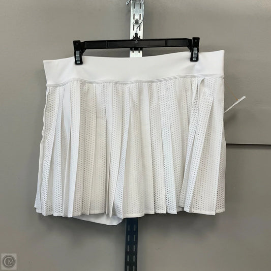 Athletic Skort By Lululemon In White, Size: 12