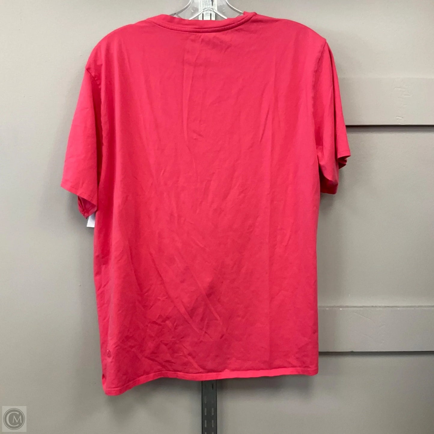 Athletic Top Short Sleeve By Lululemon In Coral, Size: M
