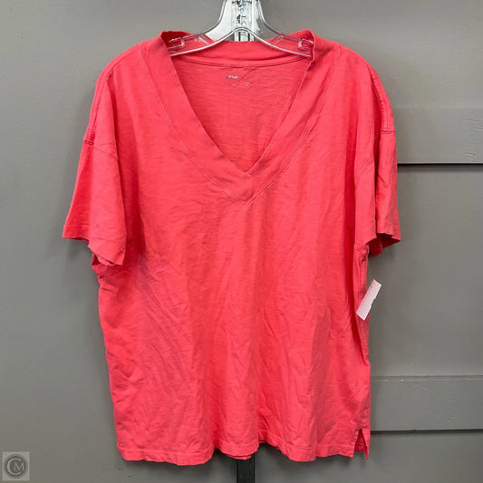 Top Short Sleeve Basic By Aerie In Pink, Size: S