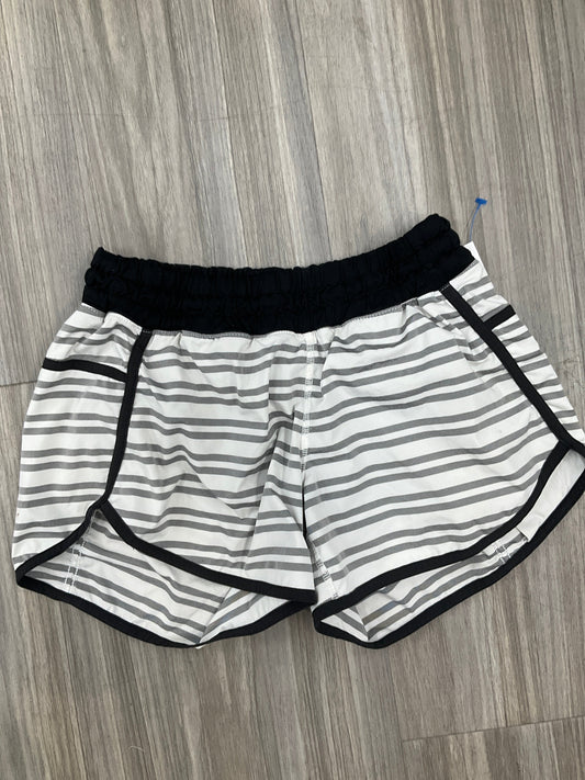 Athletic Shorts By Lululemon In Striped Pattern, Size: 6