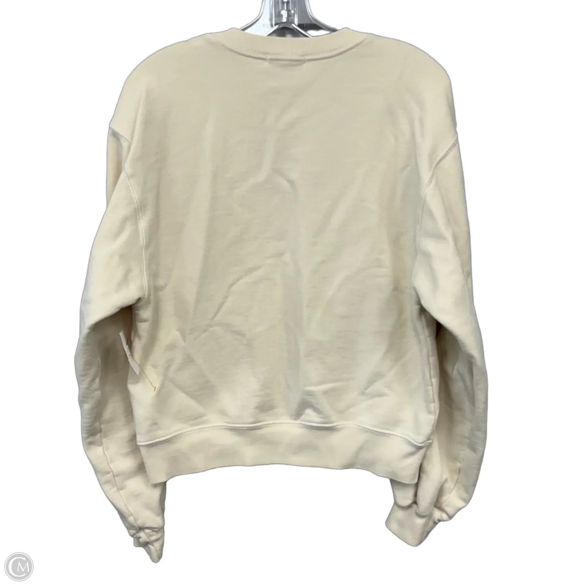 Sweatshirt Crewneck By Agolde In Cream, Size: S