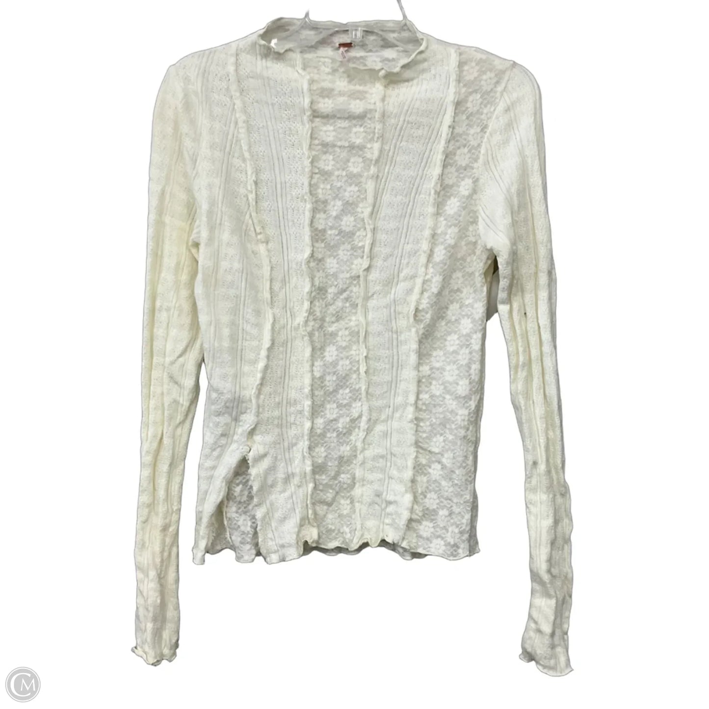 Top Long Sleeve By Free People In White, Size: L