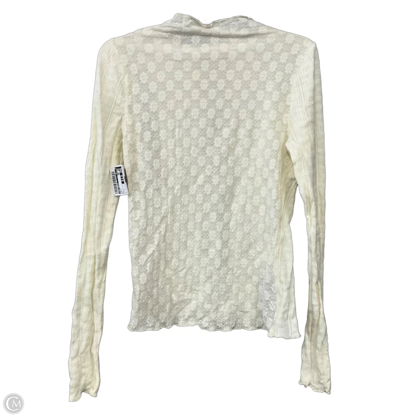 Top Long Sleeve By Free People In White, Size: L