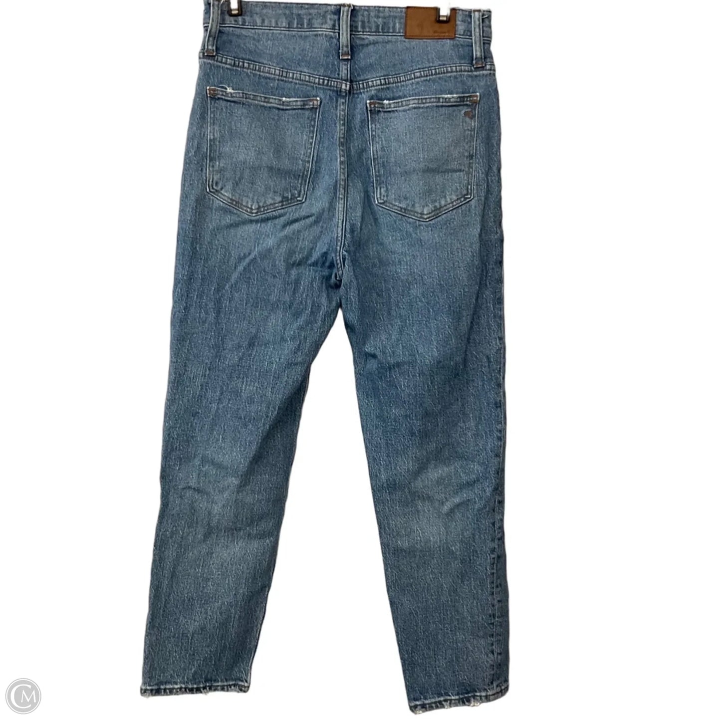 Jeans Straight By Madewell In Blue Denim, Size: 4