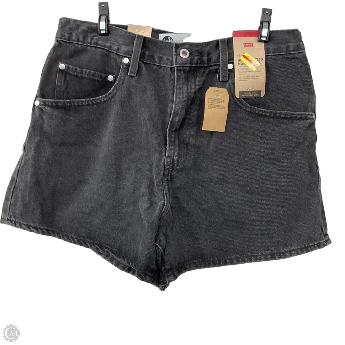 Shorts By Levis In Black Denim, Size: 12