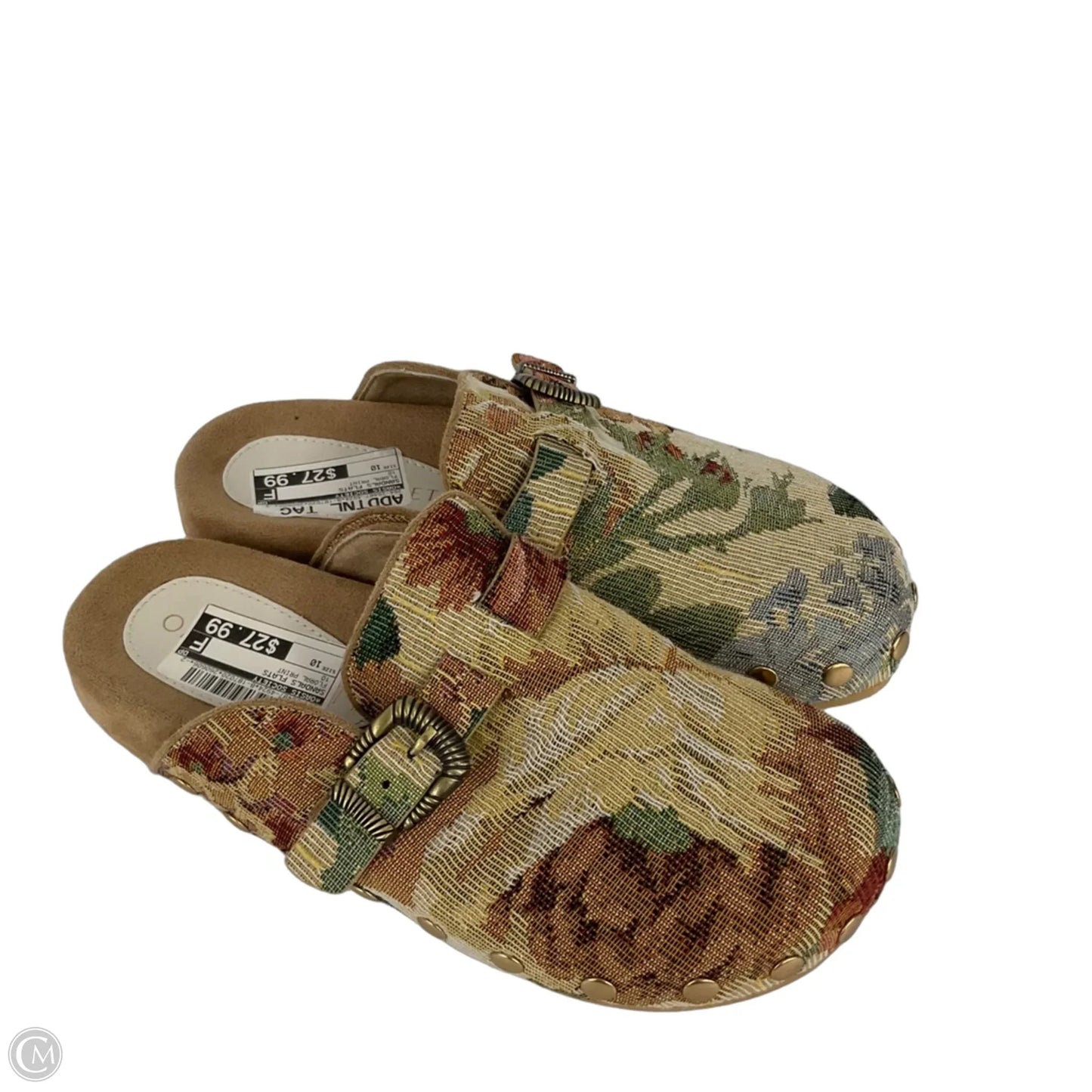 Sandals Flats By Oasis Society In Floral Print, Size: 10