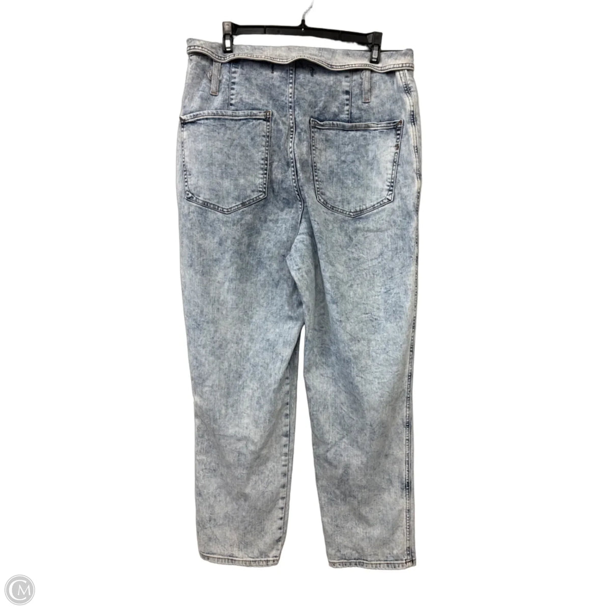 Jeans Straight By Express In Blue Denim, Size: 12