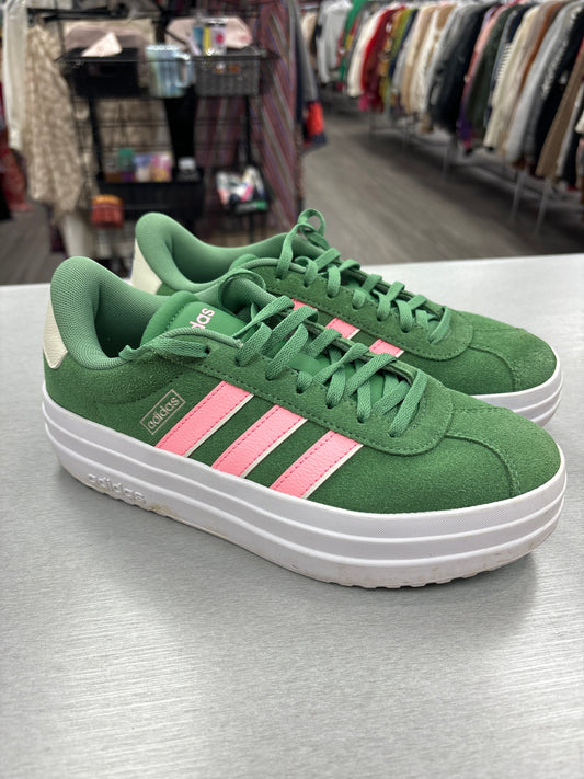 Shoes Sneakers By Adidas In Green, Size: 6.5