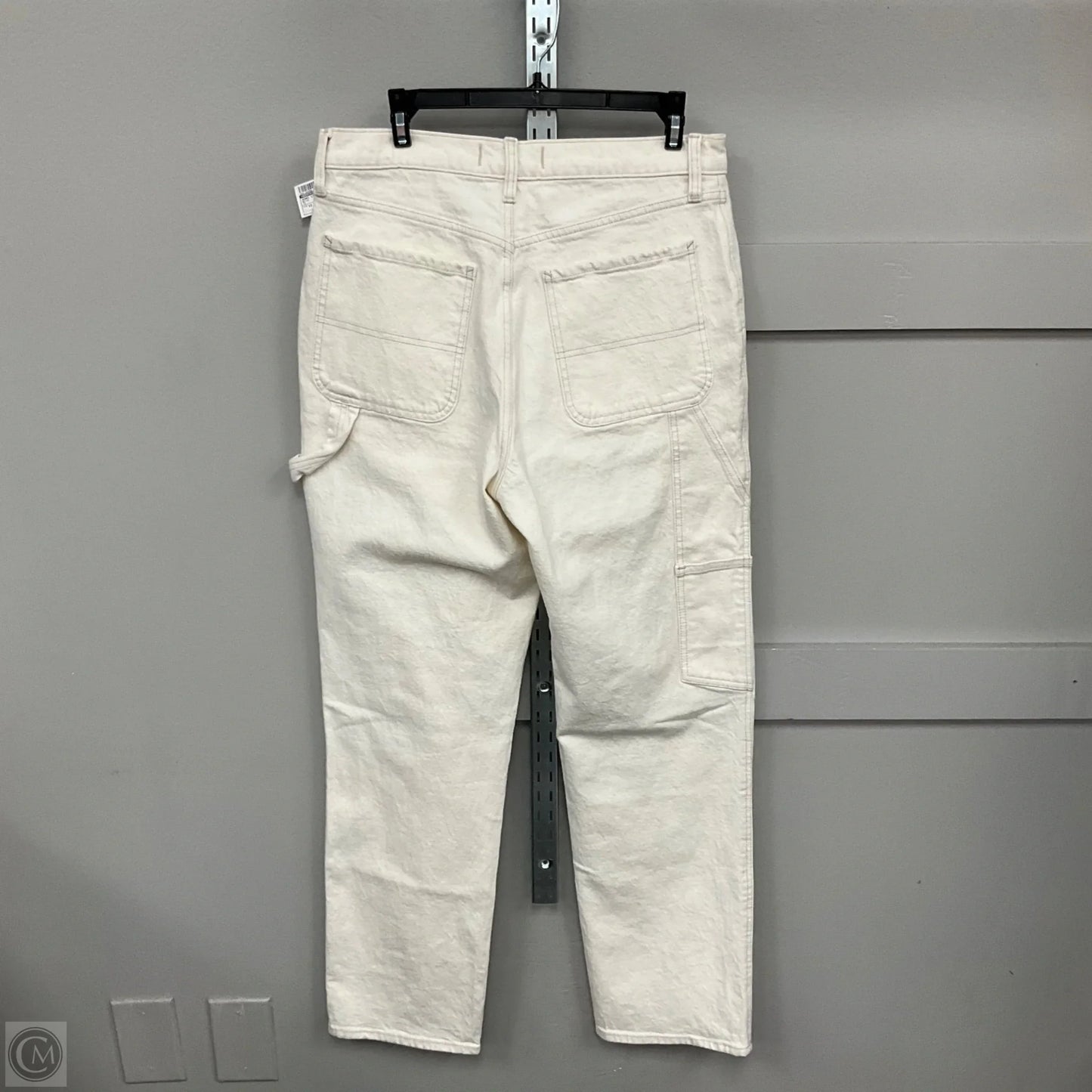 Jeans Straight By Abercrombie And Fitch In Beige, Size: 12