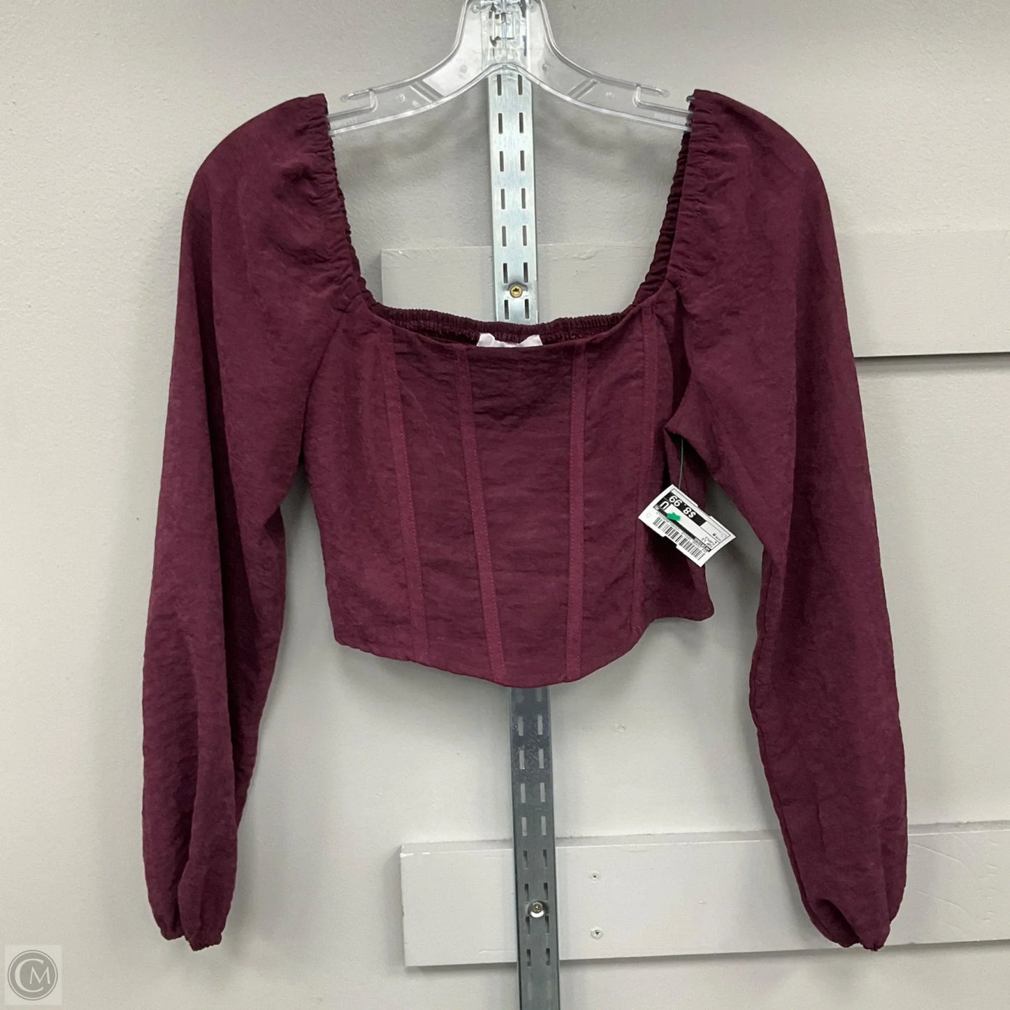 Top Long Sleeve By Kirious In Purple, Size: M