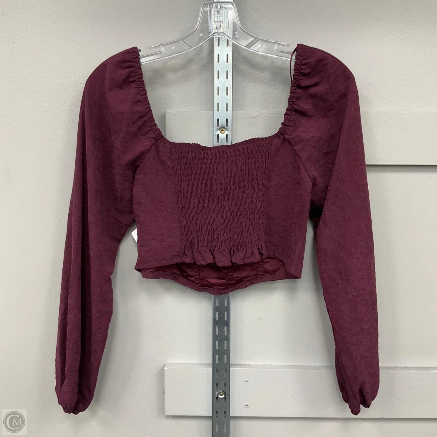 Top Long Sleeve By Kirious In Purple, Size: M