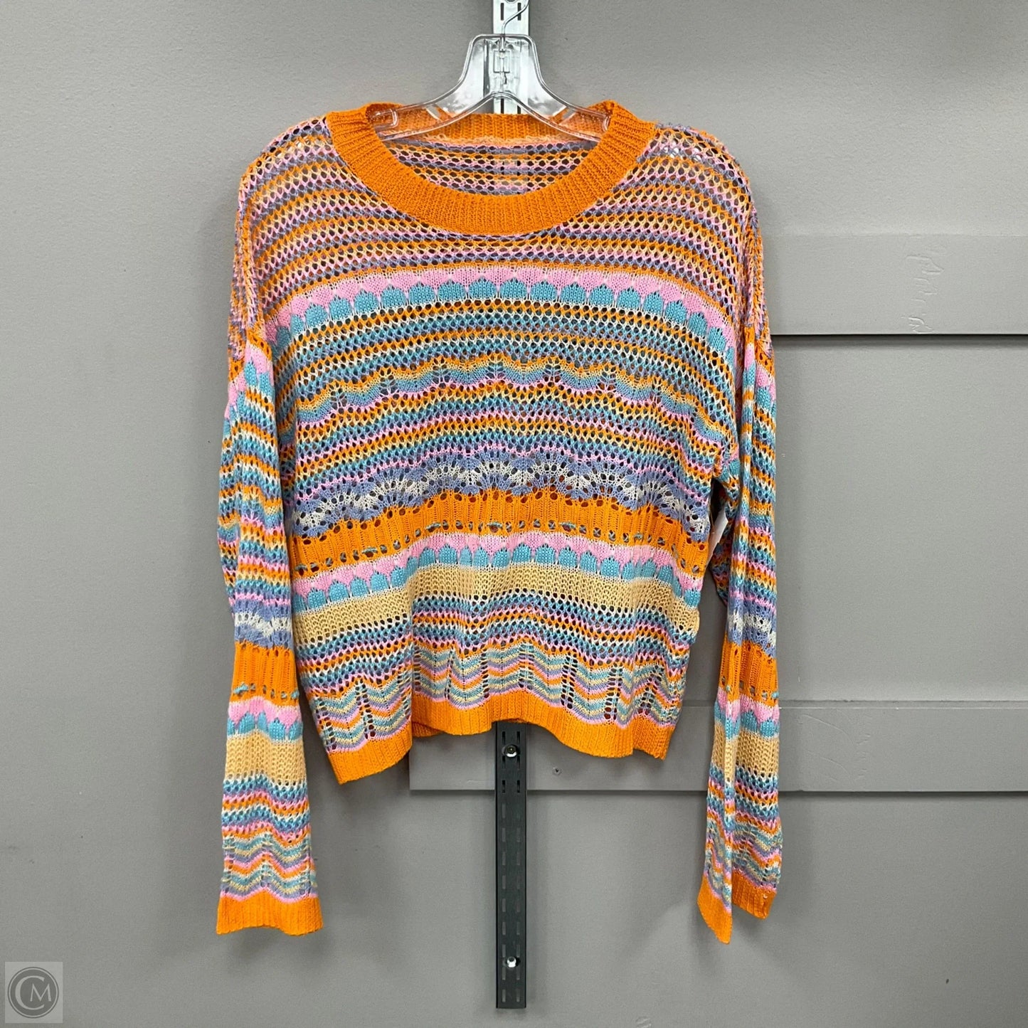 Top Long Sleeve By Clothes Mentor In Multi-colored, Size: L
