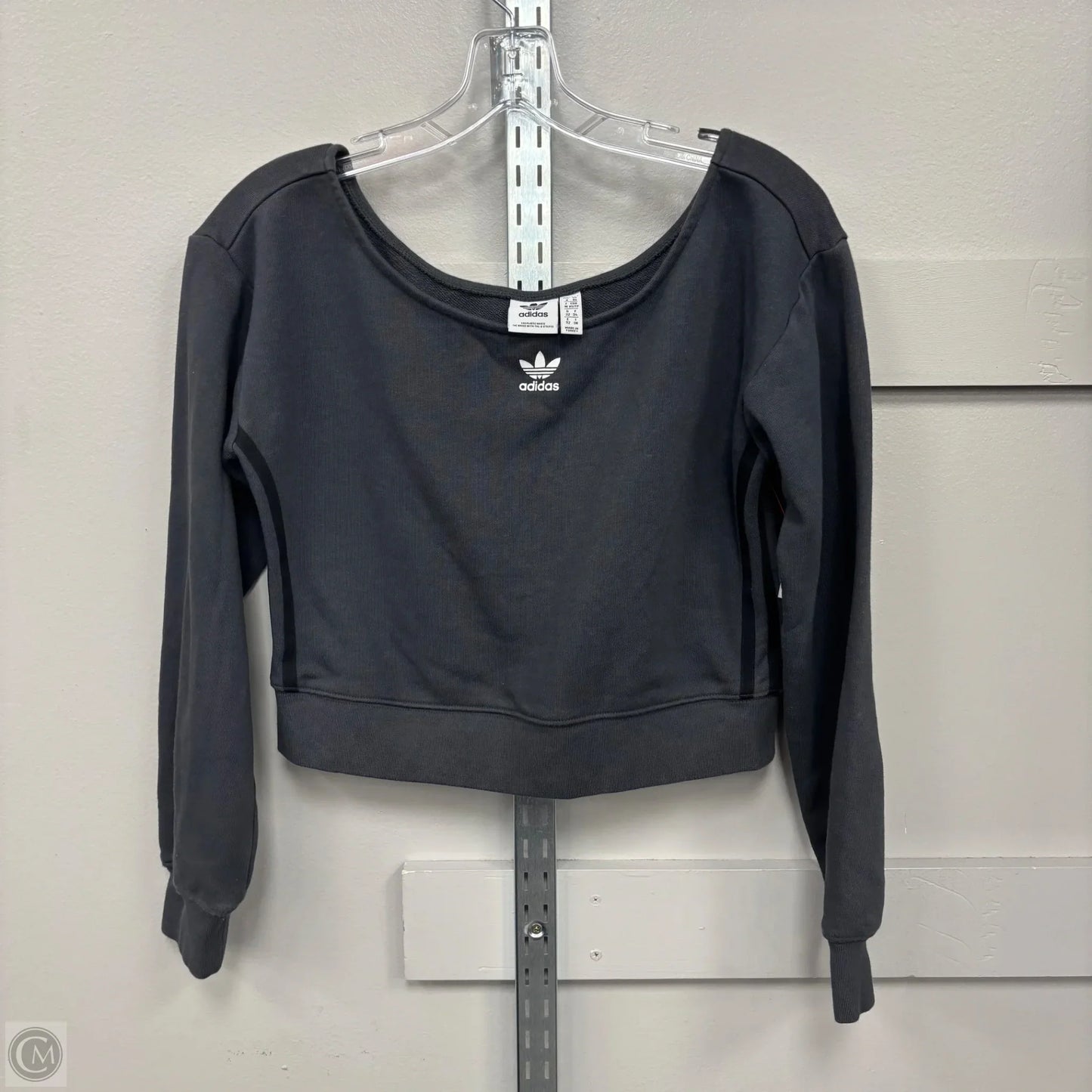 Sweatshirt Crewneck By Adidas In Grey, Size: Xs