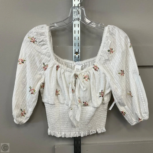 Top 3/4 Sleeve By Kirious In Floral Print, Size: L