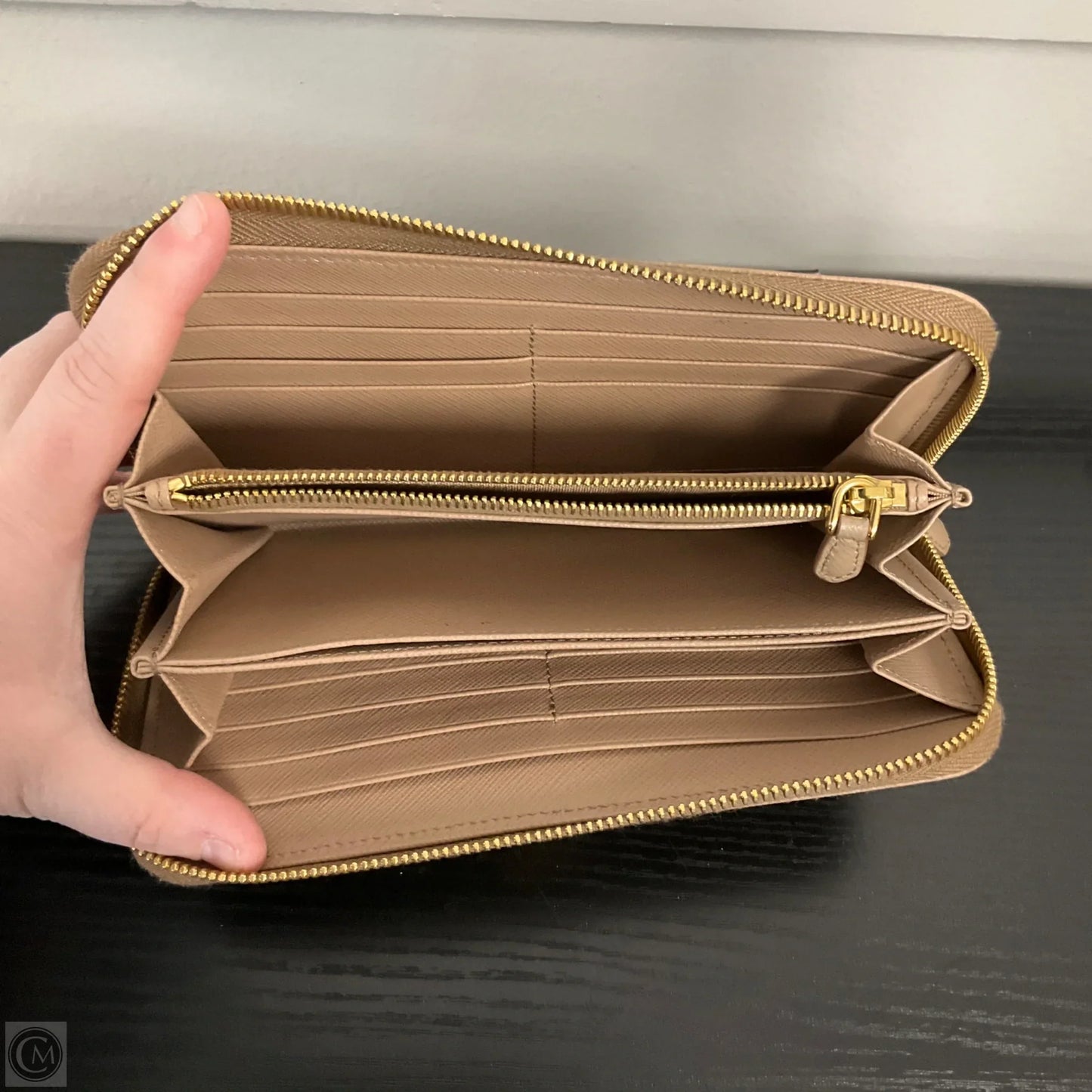 Wallet Luxury Designer By Prada, Size: Large