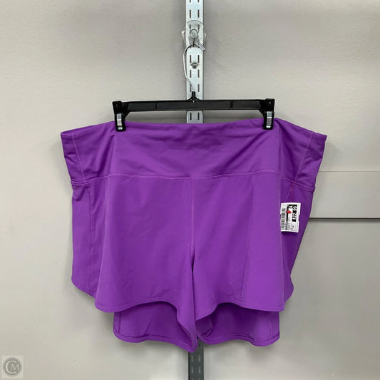 Athletic Shorts By Lululemon In Purple, Size: 18