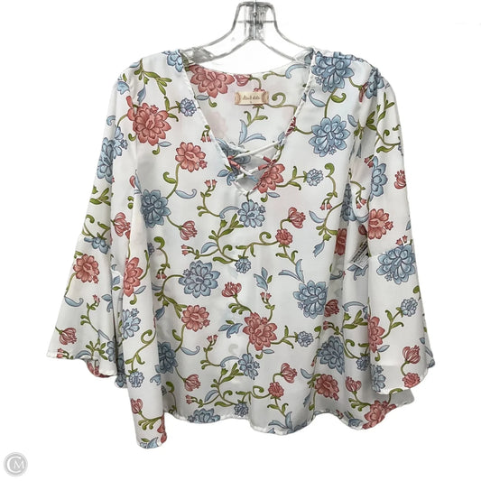 Top Long Sleeve By Altard State In Floral Print, Size: L