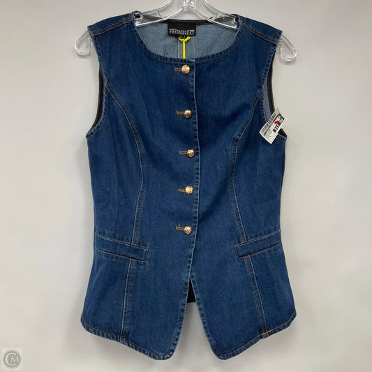 Vest Other By Free Market In Blue Denim, Size: L