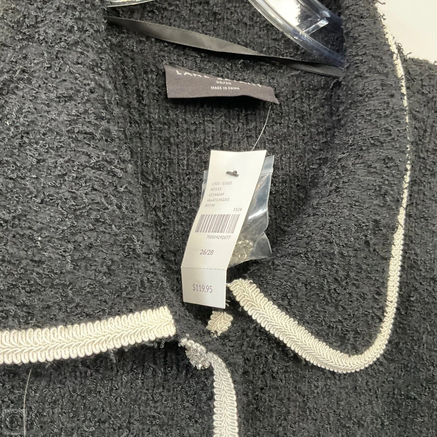 Cardigan By Lane Bryant In Black, Size: 3x