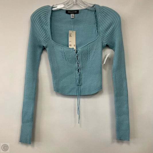 Top Long Sleeve By Urban Outfitters In Blue, Size: L