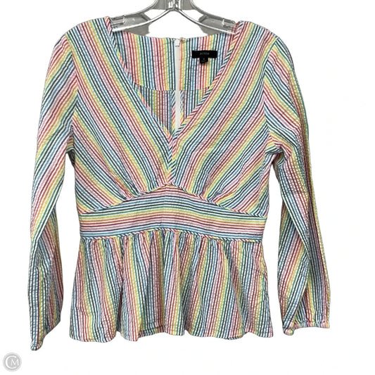 Top Long Sleeve By J. Crew In Striped Pattern, Size: S