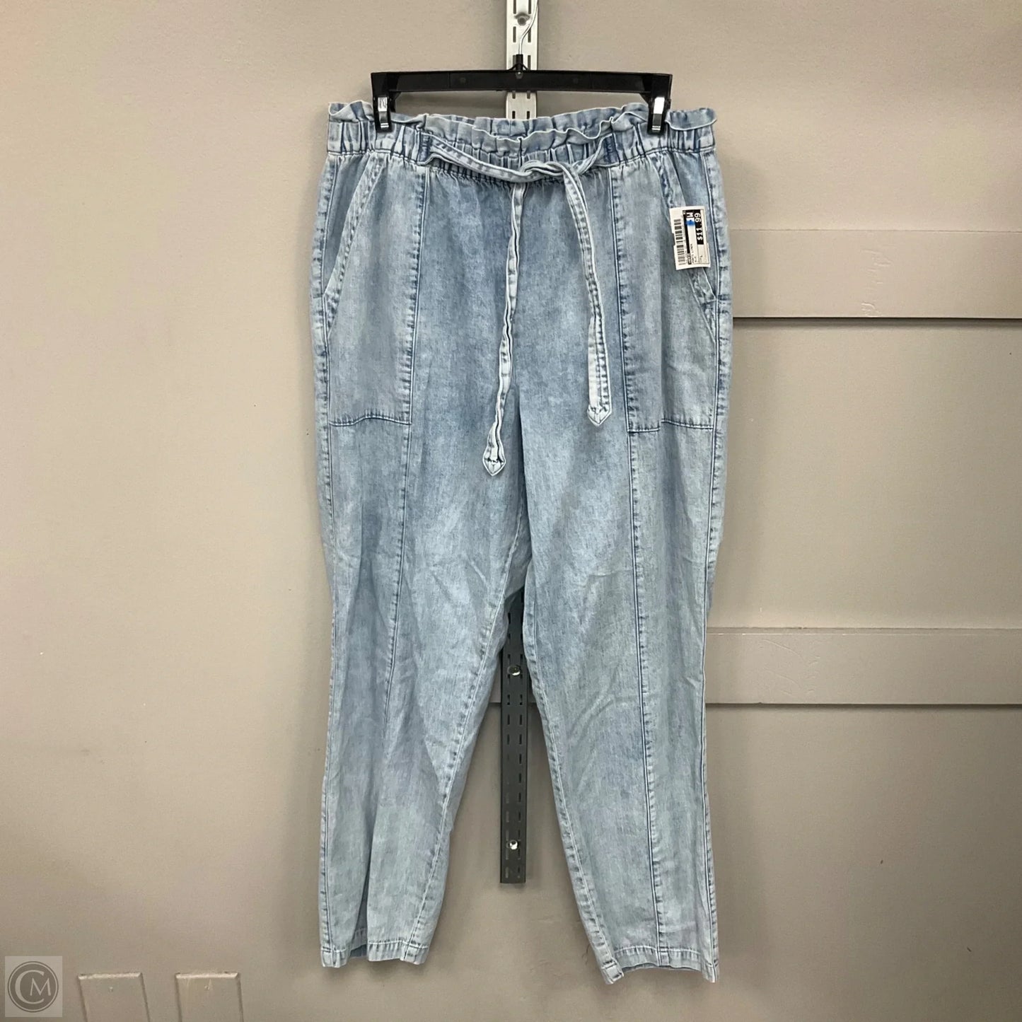 Pants Linen By Aerie In Blue, Size: L