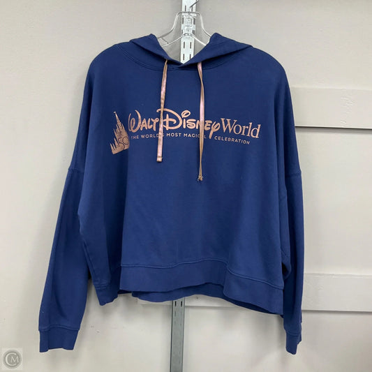 Sweatshirt Hoodie By Disney Store In Blue, Size: 1x